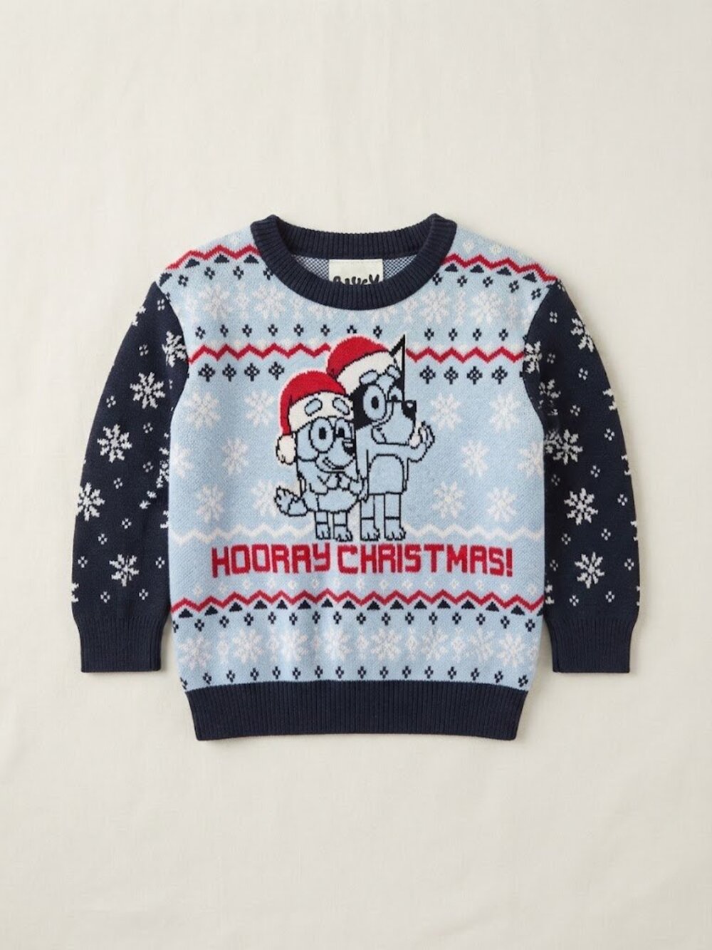 Bluey Hooray Christmas Holiday Sweater Kids Size 5T NWOT